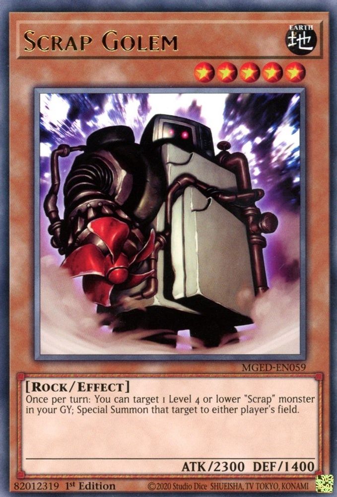Scrap Golem, 1st-edition, front