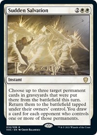 Sudden Salvation, Commander: Innistrad: Crimson Vow