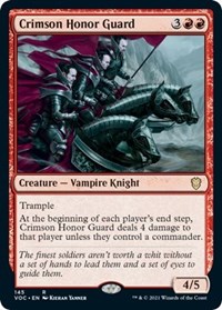 Crimson Honor Guard, Commander: Innistrad: Crimson Vow