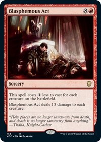 Blasphemous Act, Commander: Innistrad: Crimson Vow