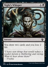 Night's Whisper, Commander: Innistrad: Crimson Vow