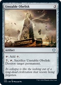 Unstable Obelisk, Commander: Innistrad: Crimson Vow