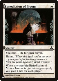 Benediction of Moons, The List Reprints