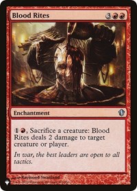 Blood Rites, The List Reprints
