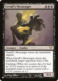 Geralf's Messenger, The List Reprints