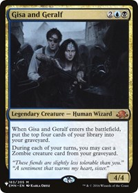 Gisa and Geralf, The List Reprints