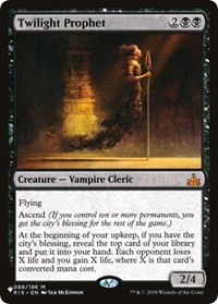 Twilight Prophet, The List Reprints