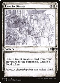 Late to Dinner (Showcase)