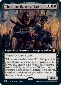 Timothar, Baron of Bats (Extended Art), Commander: Innistrad: Crimson Vow