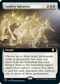 Sudden Salvation (Extended Art), Commander: Innistrad: Crimson Vow