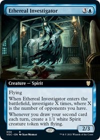 Ethereal Investigator (Extended Art), Commander: Innistrad: Crimson Vow
