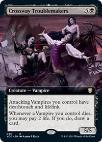 Crossway Troublemakers (Extended Art), Commander: Innistrad: Crimson Vow