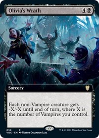 Olivia's Wrath (Extended Art), Commander: Innistrad: Crimson Vow
