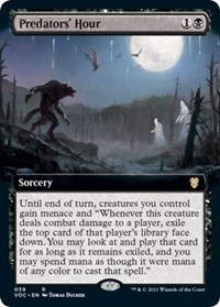 Predators' Hour (Extended Art), Commander: Innistrad: Crimson Vow