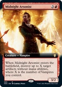 Midnight Arsonist (Extended Art), Commander: Innistrad: Crimson Vow