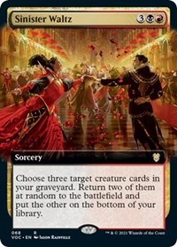 Sinister Waltz (Extended Art), Commander: Innistrad: Crimson Vow
