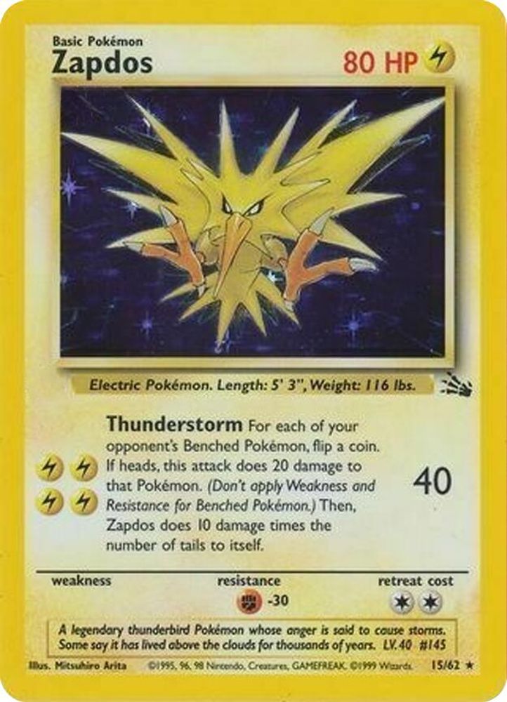 Zapdos - 15/62 (Cosmos Holo)