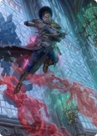 Kaya, Geist Hunter Art Card, Art Series: Innistrad: Crimson Vow