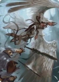 Angelic Quartermaster Art Card, Art Series: Innistrad: Crimson Vow