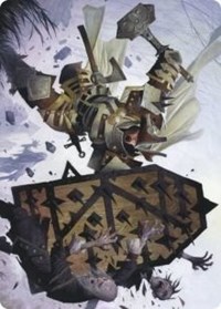 Estwald Shieldbasher Art Card, Art Series: Innistrad: Crimson Vow