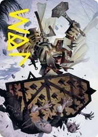 Estwald Shieldbasher Art Card (Gold-Stamped Signature), Art Series: Innistrad: Crimson Vow