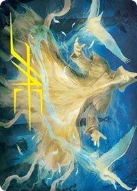 Heron-Blessed Geist Art Card (Gold-Stamped Signature), Art Series: Innistrad: Crimson Vow