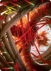 Sigarda's Imprisonment Art Card (Gold-Stamped Signature), Art Series: Innistrad: Crimson Vow