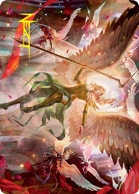 Sigarda's Summons Art Card (Gold-Stamped Signature), Art Series: Innistrad: Crimson Vow