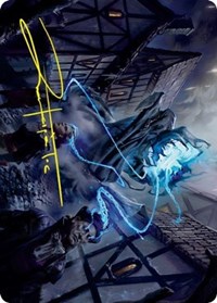 Dreamshackle Geist Art Card (Gold-Stamped Signature), Art Series: Innistrad: Crimson Vow