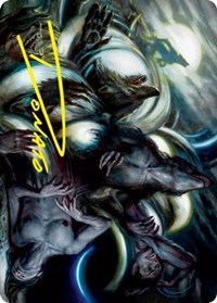 Lunar Rejection Art Card (Gold-Stamped Signature), Art Series: Innistrad: Crimson Vow