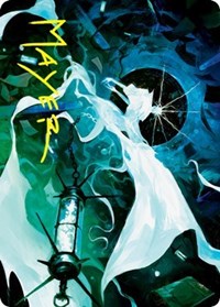 Thirst for Discovery Art Card (Gold-Stamped Signature), Art Series: Innistrad: Crimson Vow