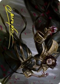 Bloodcrazed Socialite Art Card (Gold-Stamped Signature), Art Series: Innistrad: Crimson Vow