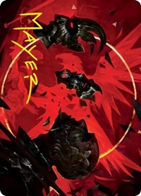 Abrade Art Card (Gold-Stamped Signature), Art Series: Innistrad: Crimson Vow