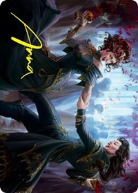 Falkenrath Celebrants (43/81) Art Card (Gold-Stamped Signature), Art Series: Innistrad: Crimson Vow