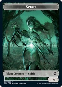 Spirit (001) // Spirit (002) Double-sided Token, Commander: Innistrad: Crimson Vow