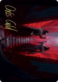 Vampires' Vengeance Art Card (Gold-Stamped Signature), Art Series: Innistrad: Crimson Vow