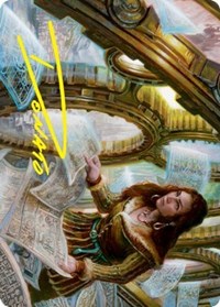 Cartographer's Survey Art Card (Gold-Stamped Signature), Art Series: Innistrad: Crimson Vow