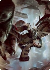 Sawblade Slinger Art Card, Art Series: Innistrad: Crimson Vow