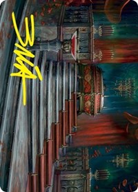 Edgar Markov's Coffin Art Card (Gold-Stamped Signature), Art Series: Innistrad: Crimson Vow