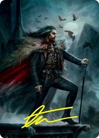 Dracula, Blood Immortal Art Card (Gold-Stamped Signature), Art Series: Innistrad: Crimson Vow