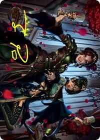 Falkenrath Celebrants (73/81) Art Card (Gold-Stamped Signature), Art Series: Innistrad: Crimson Vow