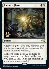 Lantern Flare, Prerelease Cards