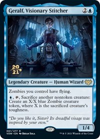 Geralf, Visionary Stitcher, Prerelease Cards