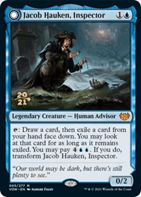 Jacob Hauken, Inspector, Prerelease Cards