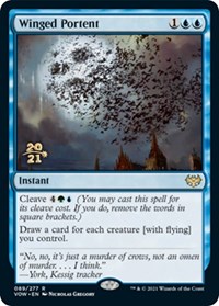 Winged Portent, Prerelease Cards