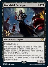 Bloodvial Purveyor, Prerelease Cards