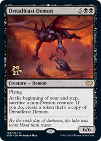 Dreadfeast Demon, Prerelease Cards