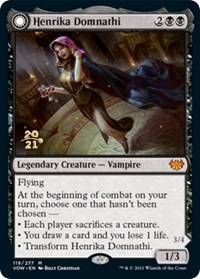 Henrika Domnathi, Prerelease Cards