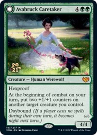 Avabruck Caretaker, Prerelease Cards