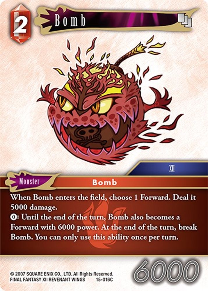 Bomb, Standard, front